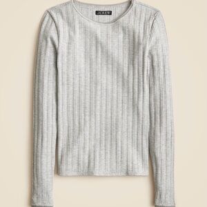 J.Crew Pointelle Long Sleeve Shirt (size large)